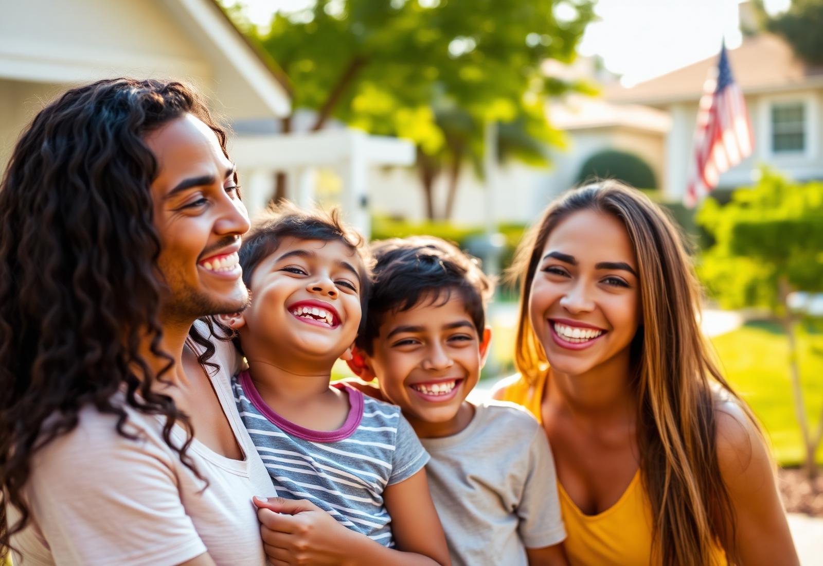 Família brasileira na Carolina do Sul protegida por seguro de saúde